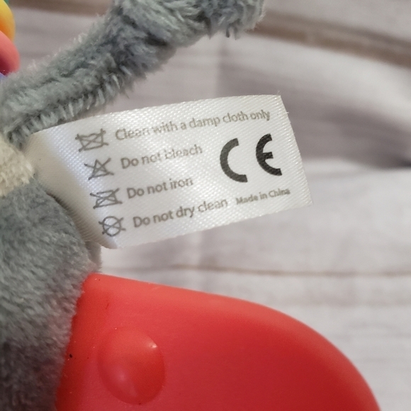 Moni Zebra Plush Musical Toy Soother Teether Sensory Embroidered 7 Inch - Picture 7 of 8